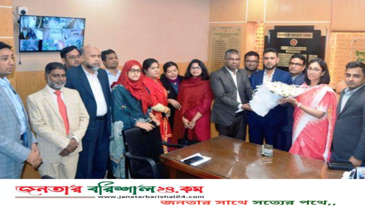 বরিশাল সদর উপজেলার ইউএনও মানজুরার দায়িত্ব গ্রহণ