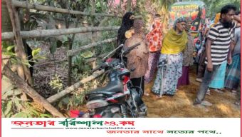 বরিশালে কাভার্ডভ্যান চাপায় প্রাণ গেল ছাত্রদল নেতার স্ত্রীর