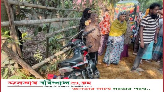 বরিশালে কাভার্ডভ্যান চাপায় প্রাণ গেল ছাত্রদল নেতার স্ত্রীর