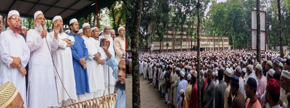 হিজলায় জামায়াত নেতা হাশেম মাওলানার দাফন সম্পন্ন