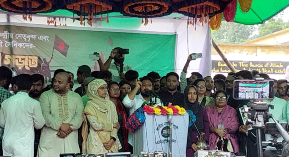 বাংলাদেশকে নতুন করে গড়ার জন্য জুলাই গণঅভ্যুত্থান হয়েছিল: ভোলায় নাহিদ