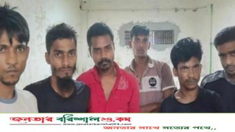 বরিশাল নগরীতে ১৫০ পিস ইয়াবা মাদকসহ  আটক ৬