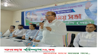 শারদীয় দুর্গা উৎসব উপলক্ষে মতবিনিময় সভা করেন জেলার সদস্য সচিব শাহিন।