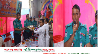 বরিশাল মহানগরীর বিভিন্ন পূজামন্ডপের সার্বিক নিরাপত্তা ব্যবস্থা পরিদর্শন করলেন বিএমপি কমিশনার।