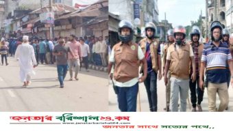 বিএনপি-বিজেপি নেতাকর্মীদের পাল্টাপাল্টি ধাওয়ায় রনক্ষেত্র ভোলা