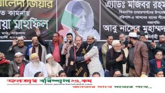 সরোয়ারকে ধানের শীষের চাঁদর পড়িয়ে ঐক্যের বার্তা দিলেন বিএনপি নেতা রহমাতুল্লাহ