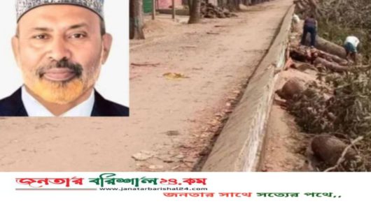 গাড়ি চলাচলের জন্য বেড়িবাঁধ বেষ্টনীর গাছ কাটা সেই বিএনপি নেতা গ্রেফতার