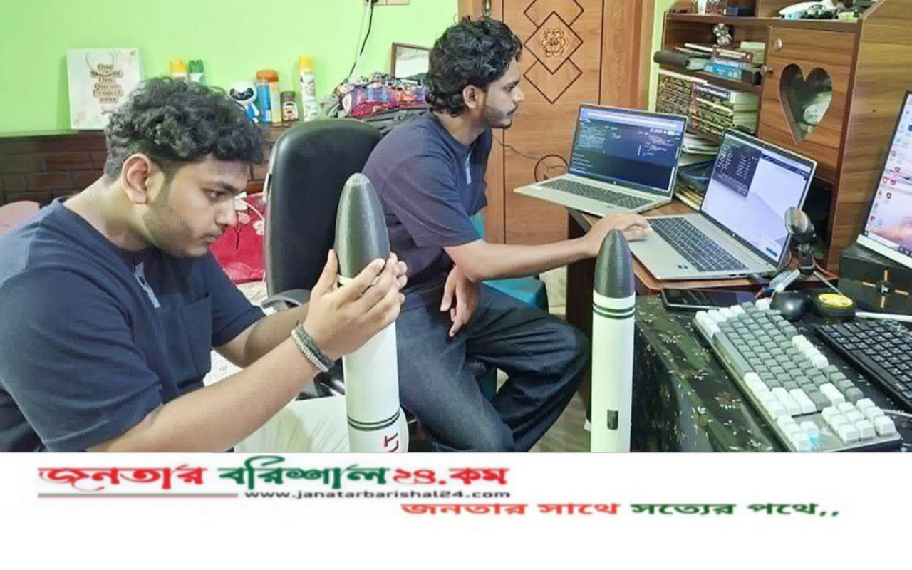 বরিশালে ঘণ্টায় ৩শ কিমি গতির মিসাইল ও রকেট বানালেন মামা-ভাগ্নে