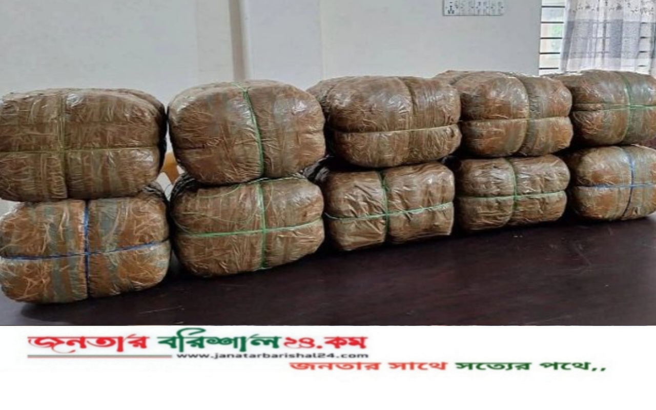 বরিশালের কেডিসি বস্তি থেকে ৬৬ কেজি গাঁজা উদ্ধার, পালিয়ে গেল মাদককারবারি