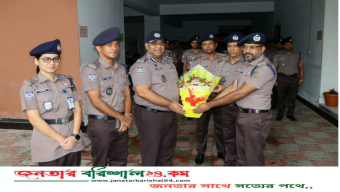 বিএমপি’র এয়ারপোর্ট থানা আকস্মিক পরিদর্শন করলেন মান্যবর পুলিশ কমিশনার বিএমপি।