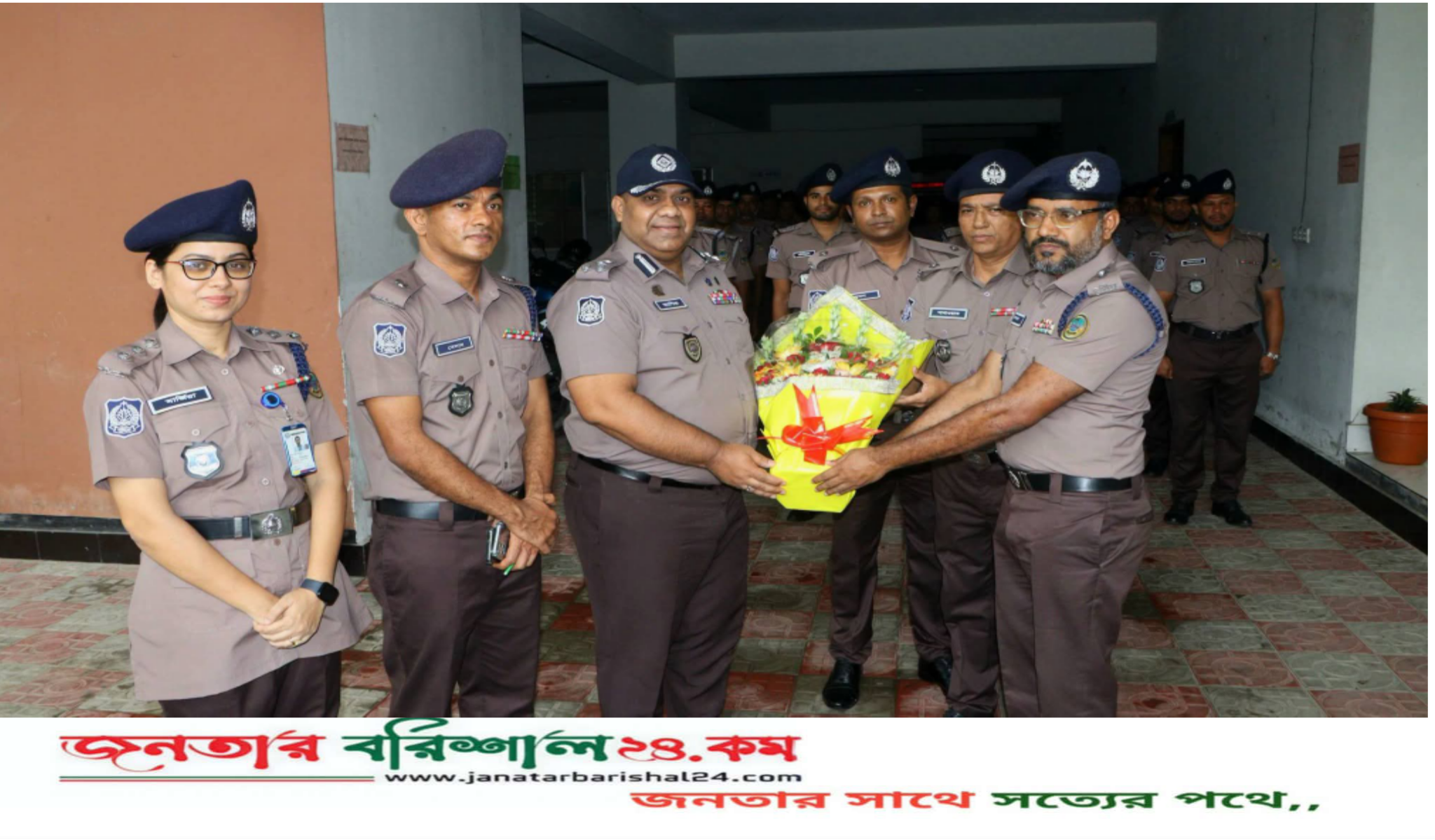 বিএমপি’র এয়ারপোর্ট থানা আকস্মিক পরিদর্শন করলেন মান্যবর পুলিশ কমিশনার বিএমপি।