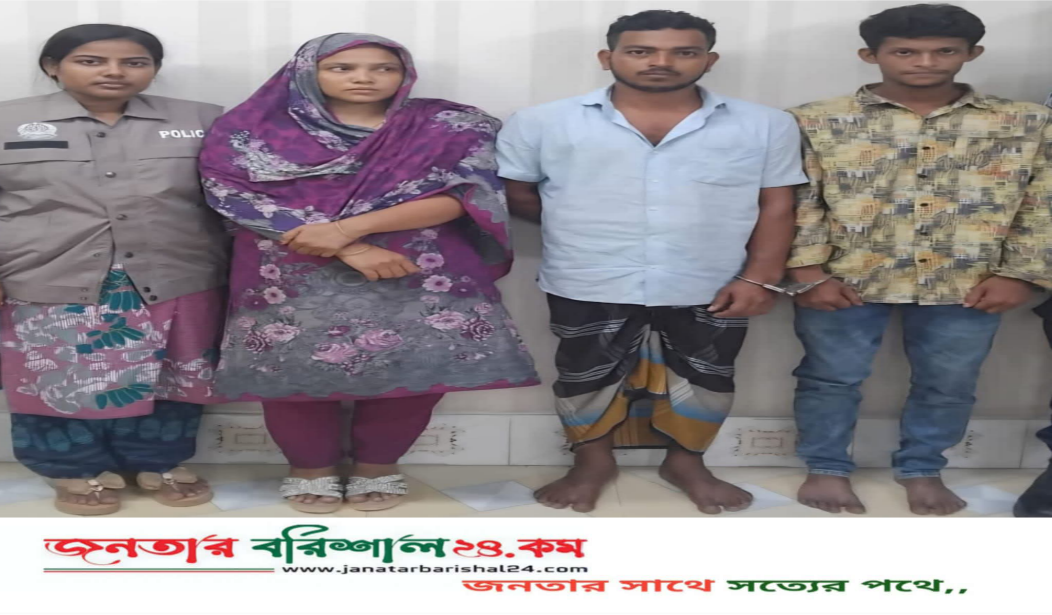 বিএমপি কাউ‌নিয়া থানার অভিযানে ৫২ পিচ ইয়াবা ট্যাবলেট সহ আট/ক ০৩ জন।