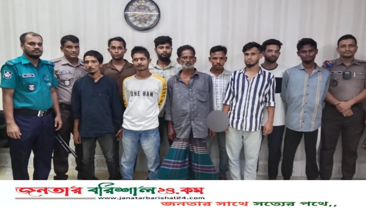 বরিশালে মাদকবিরোধী অভিযানে আটক ১৭
