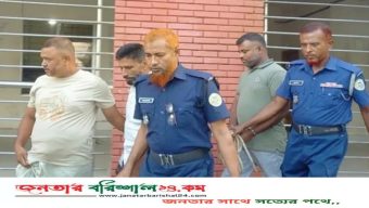 ভোলা থেকে অপহৃত স্কুলছাত্রী বরিশালে উদ্ধার, গ্রেপ্তার ৩